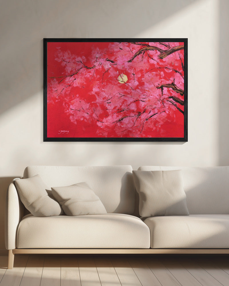 Rode maan | Canvas