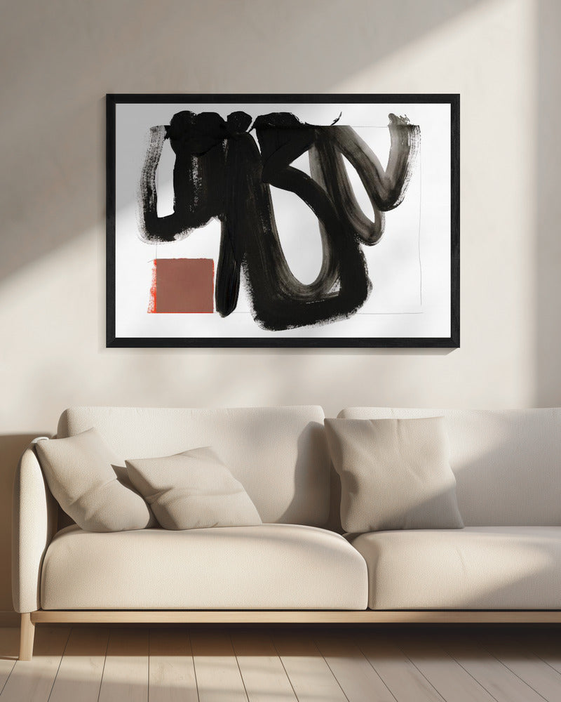 Zwarte Zen 1 | Canvas