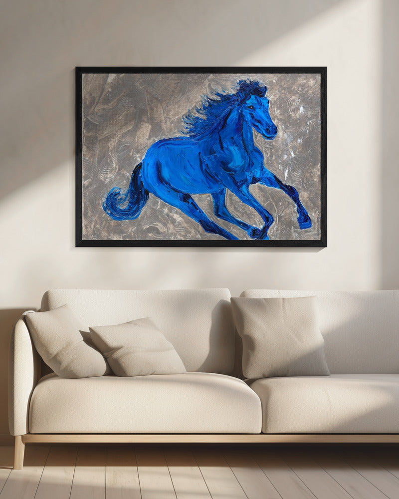 Blauw Paard | Canvas
