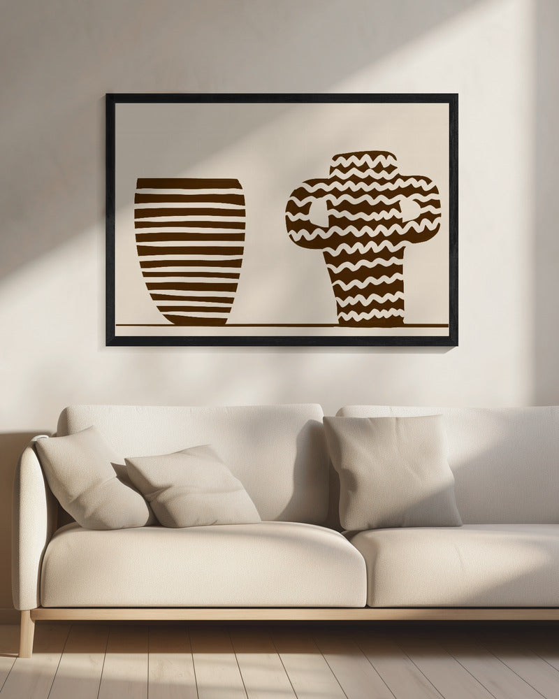 Twee vazen | Canvas