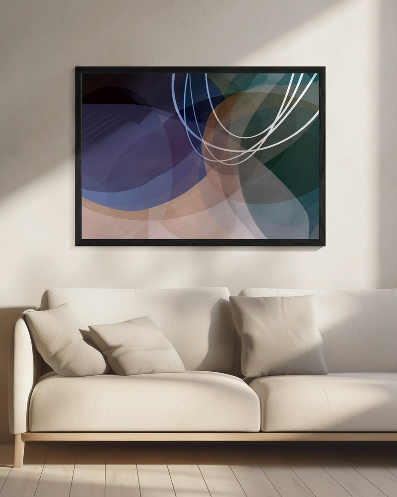 Dusty Rose Vormen 4 | Canvas