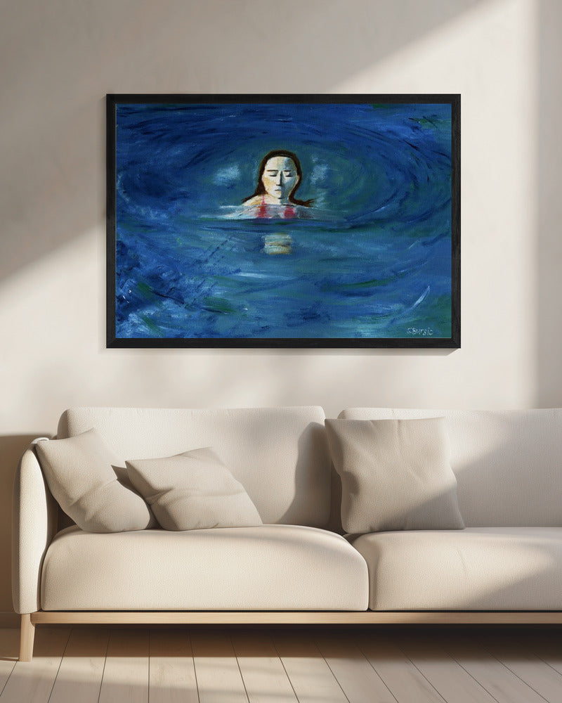Oceaanzwemmer | Canvas