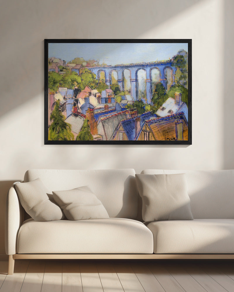 Village Rooftops | Canvas