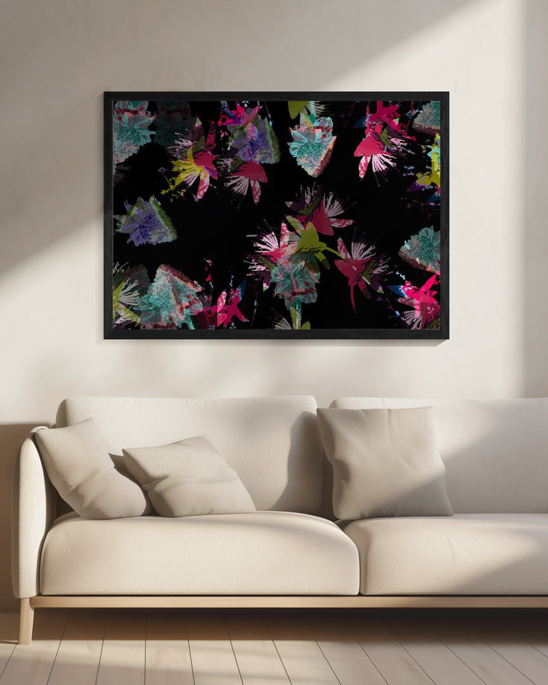 Neon Floral Mix | Canvas