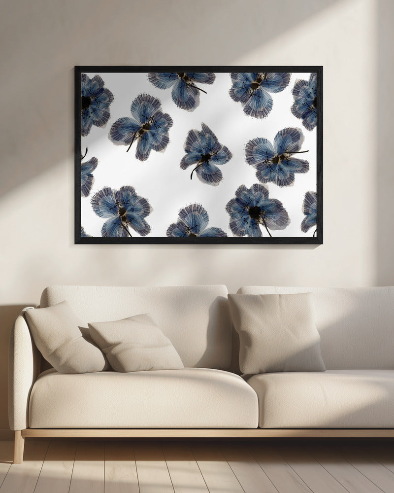 Navy Floral Mix | Canvas