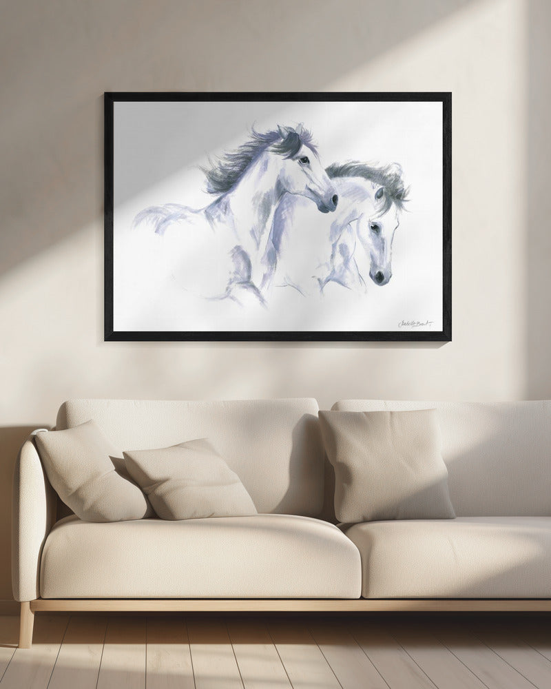Twee paarden | Canvas