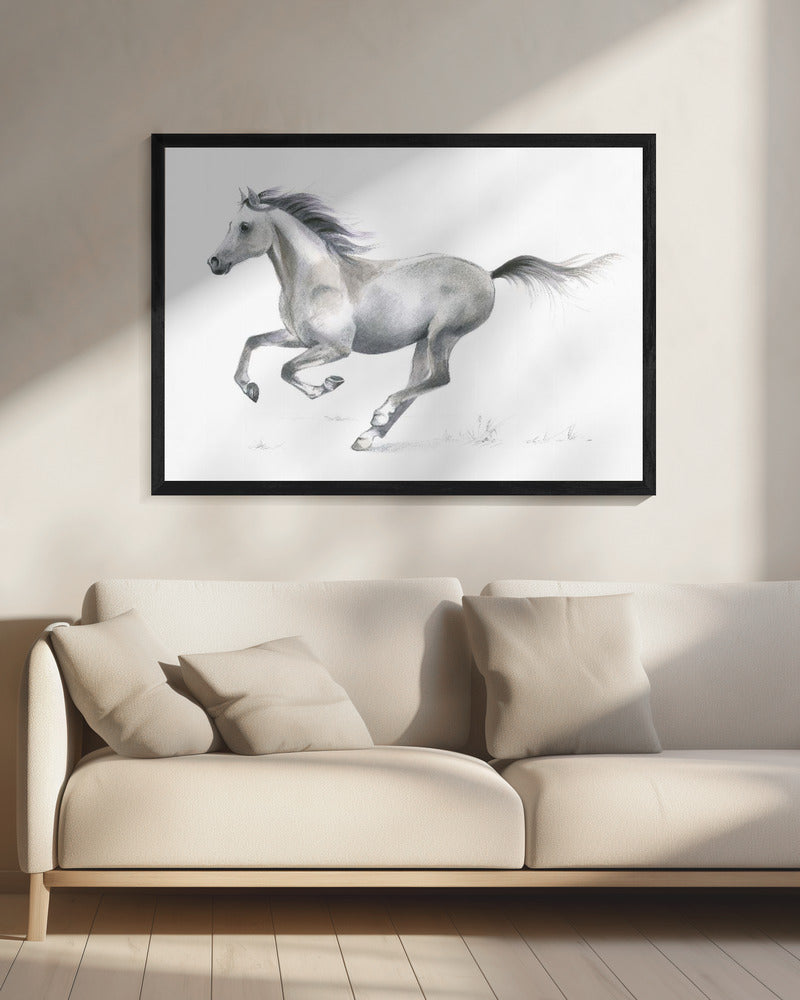 Dynamische gratie van een galopperend paard | Canvas