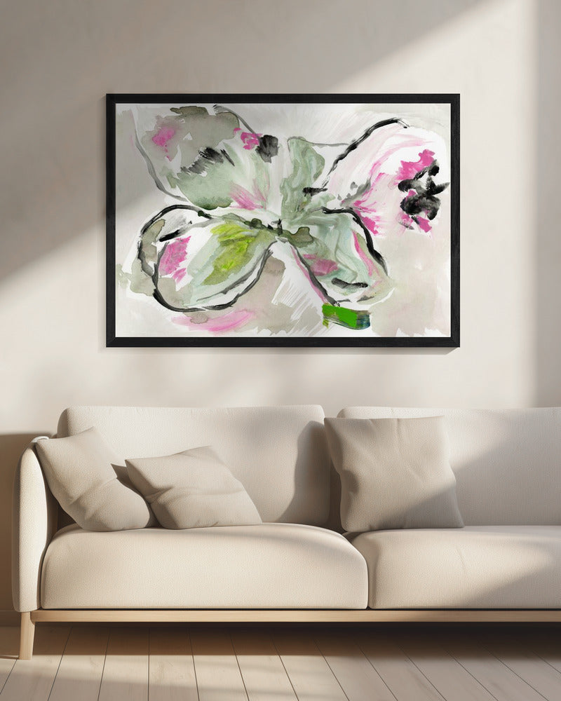 Abstract Paars Violet Roze Tinten Bloemen 2 | Canvas