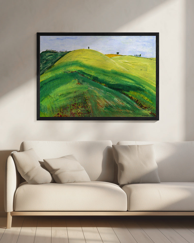 Groene heuvels | Canvas