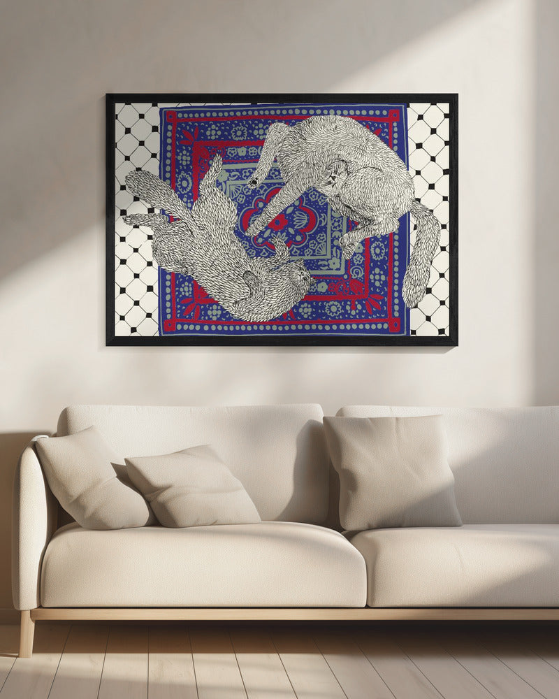 Slapende katten | Canvas