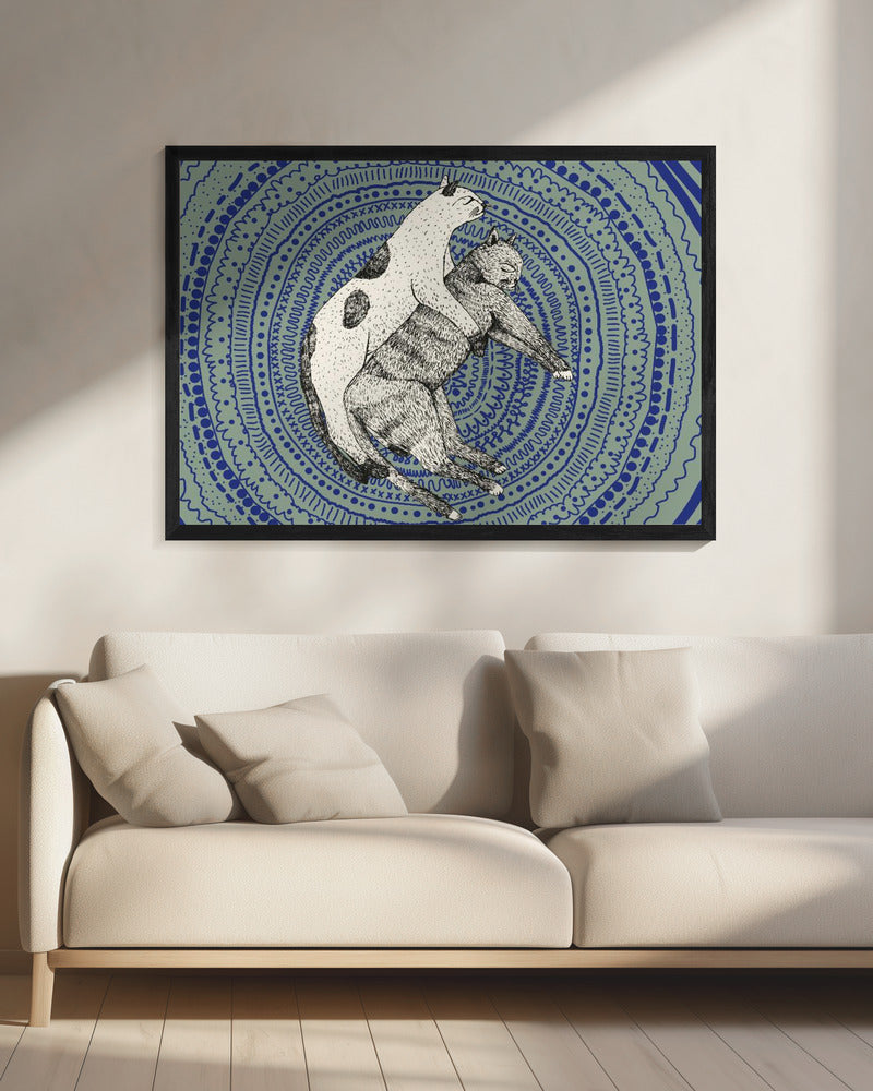 Twee katten | Canvas