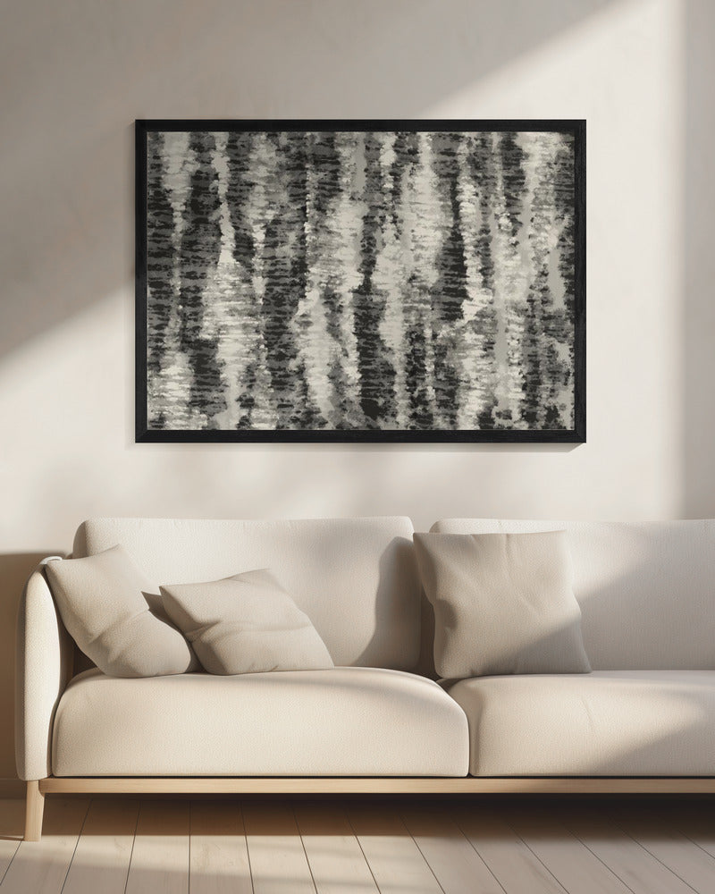 Monochrome strepen | Canvas