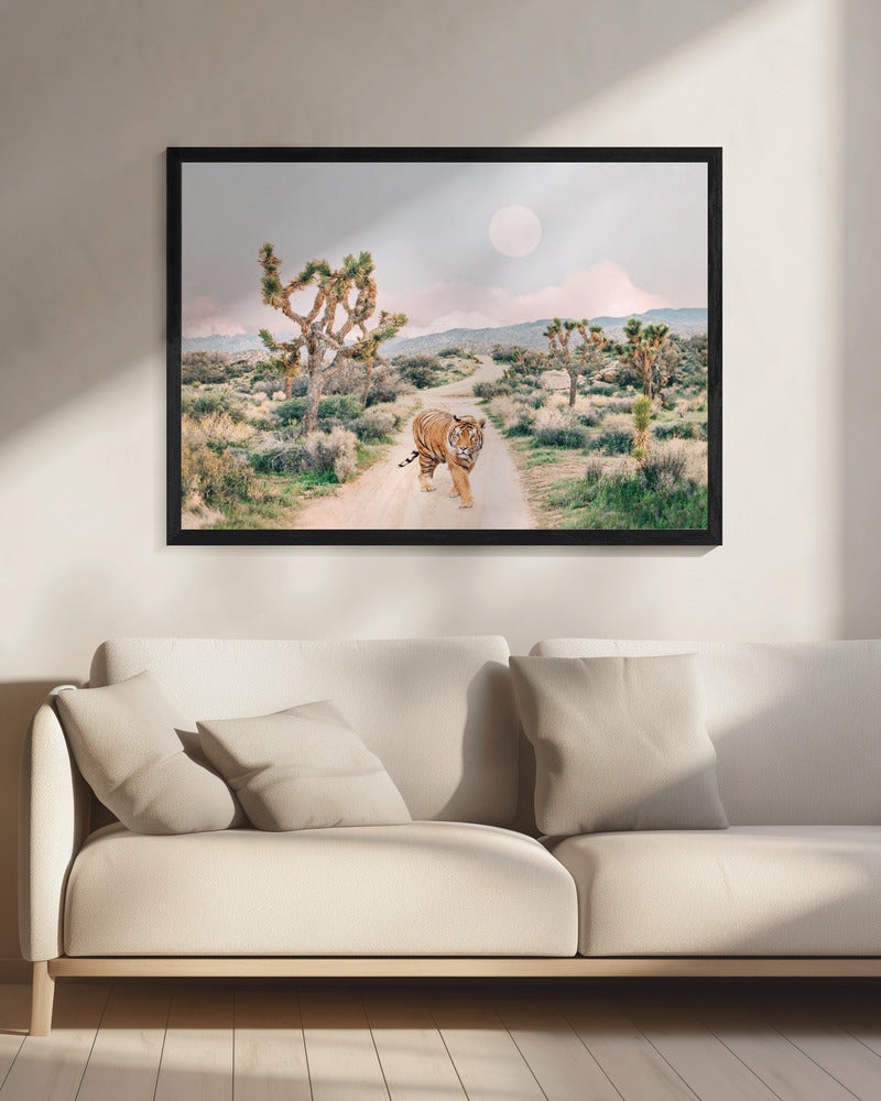 Zwervende tijger | Canvas