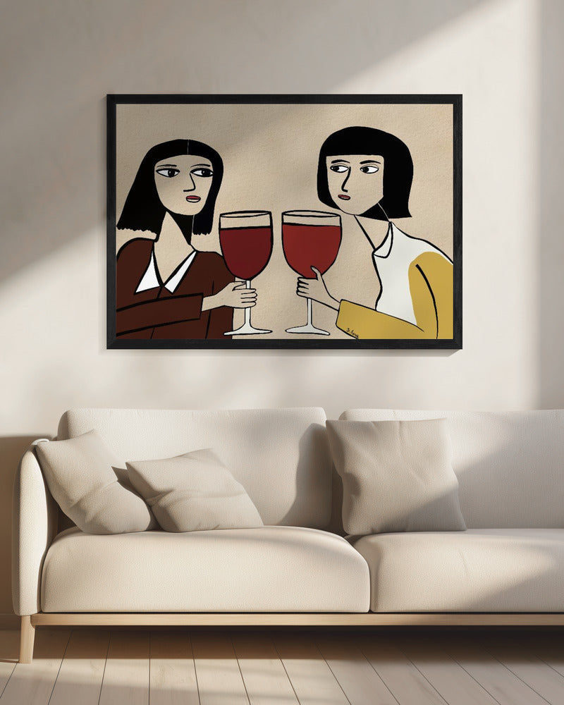 Wijnliefhebbersvrienden | Canvas