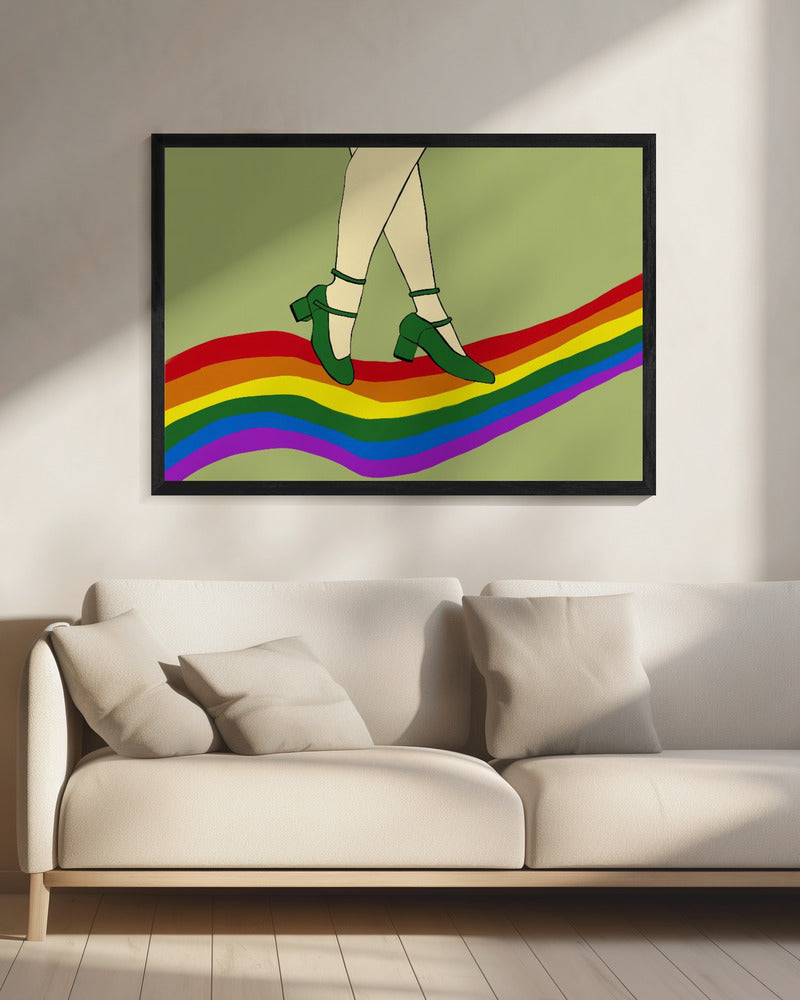 Regenboogwandeling | Canvas