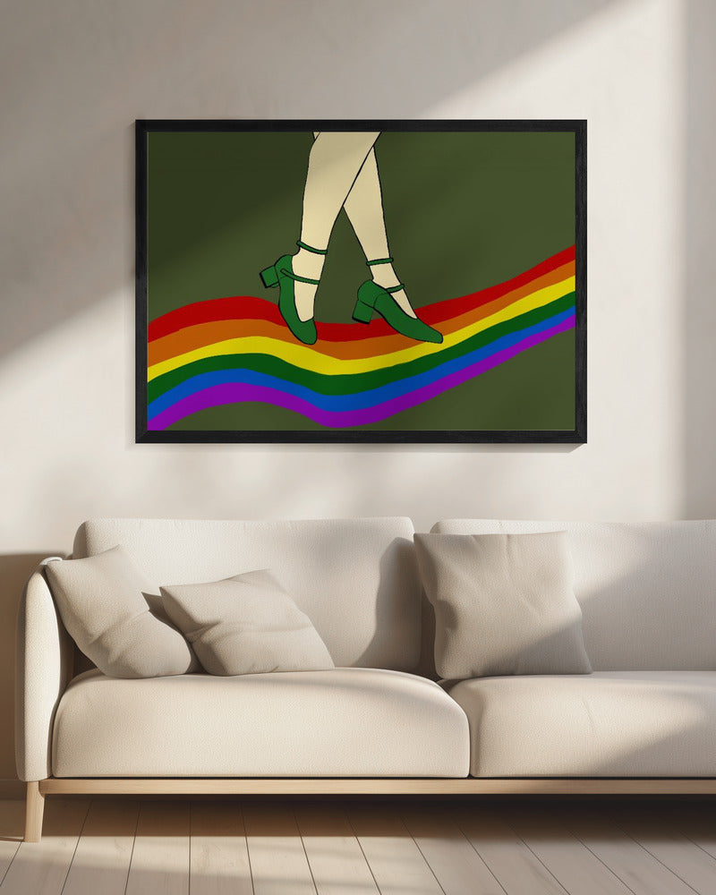 Regenboogwandeling | Canvas