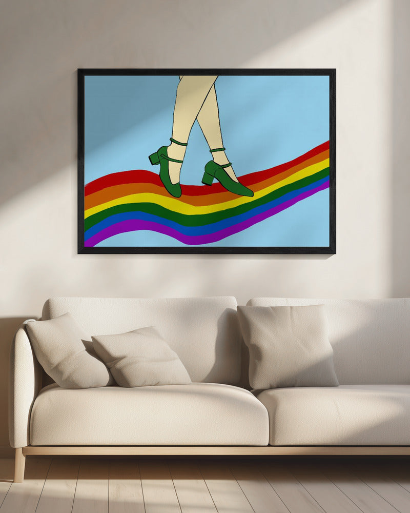 Regenboogwandeling | Canvas