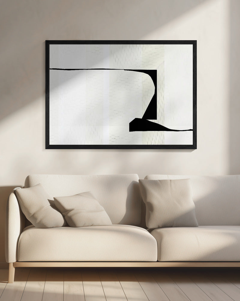 Witte geweven kunst 2 | Canvas