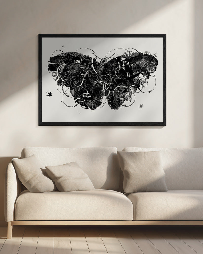 Vlinder 3 | Canvas