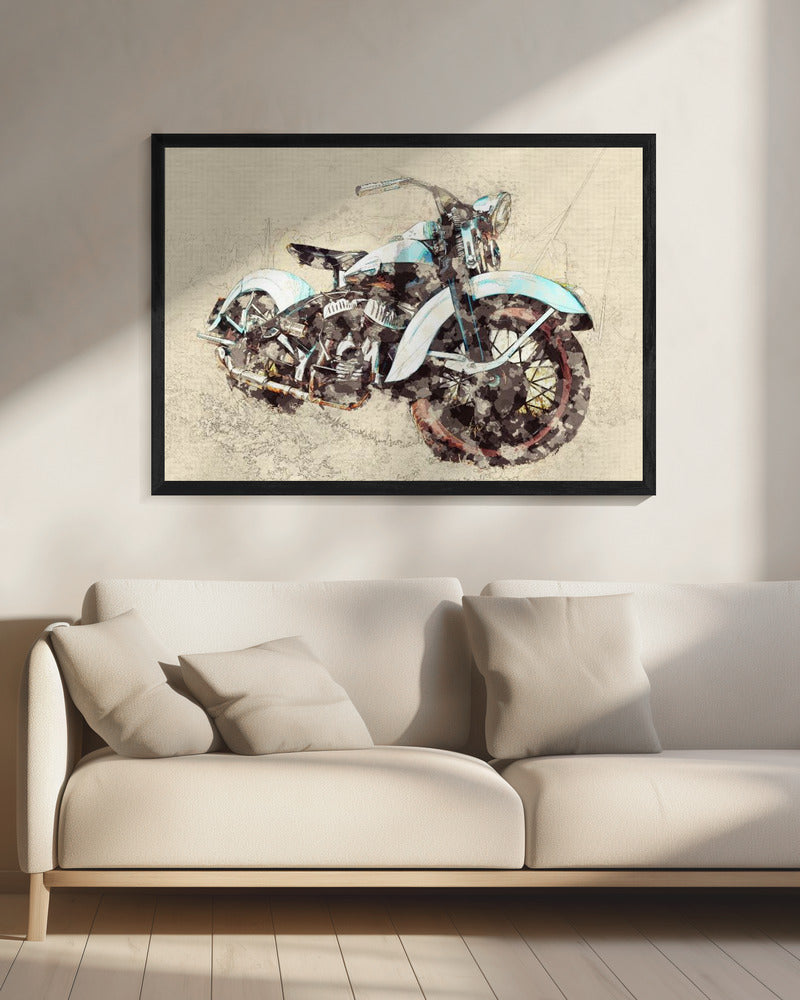 Oude Motorfiets | Canvas