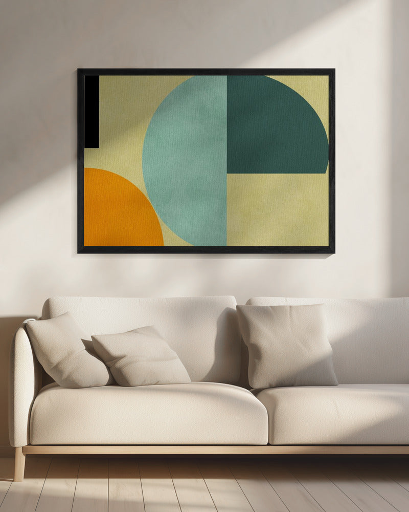 Regenboog Plus Vormen3 | Canvas