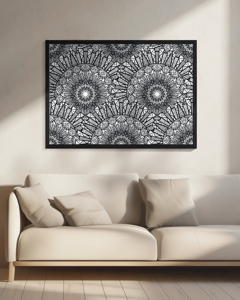Abstracte Mandala Lijnkunst | Canvas