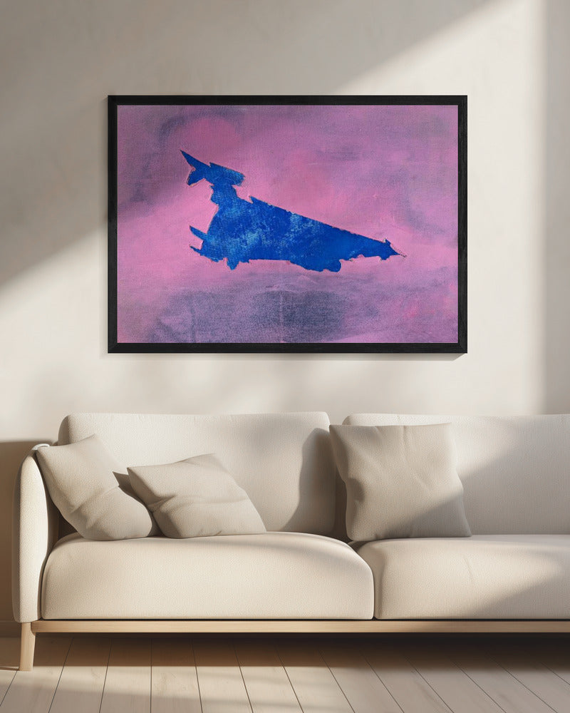 UAP, Blauwe, Bewolkte Roze Lucht | Canvas