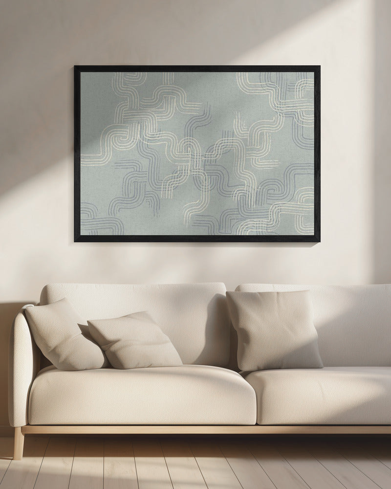 kalmerende essentials sporen betonblauw | Canvas