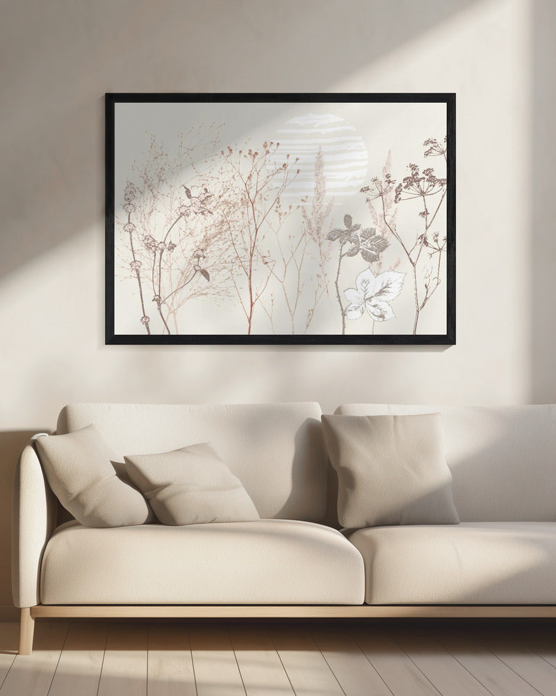 Plantaardige kalmerende sfeer aardse tinten | Canvas