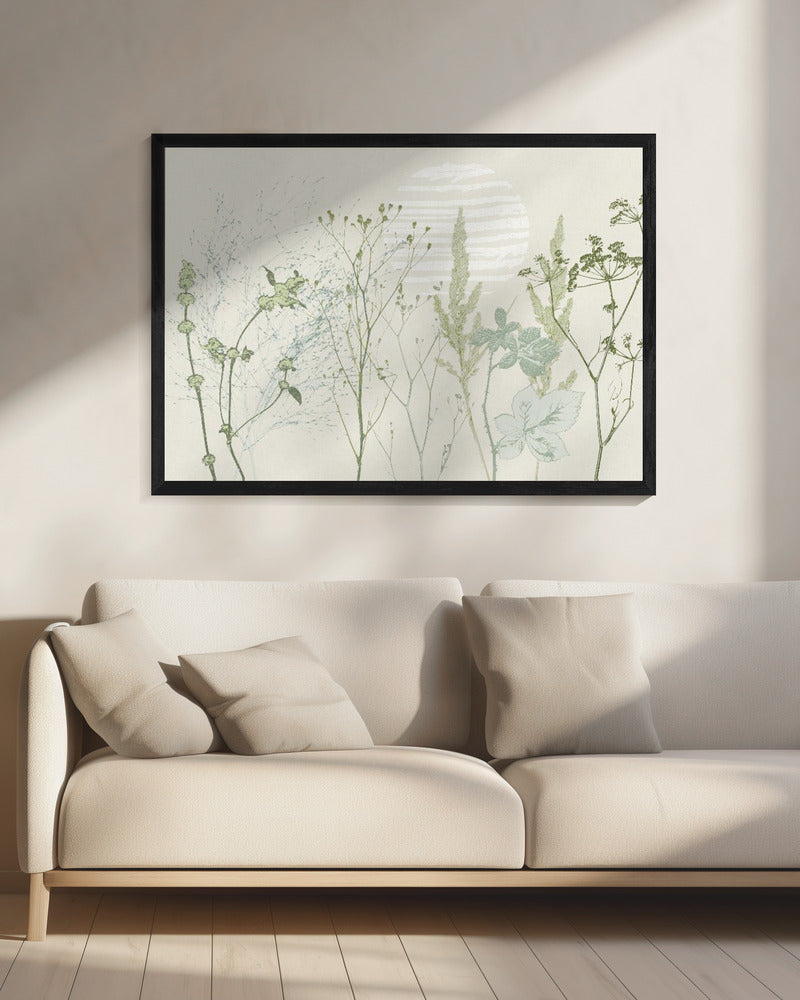 Plantaardige kalmerende sfeer natuurlijk groen | Canvas
