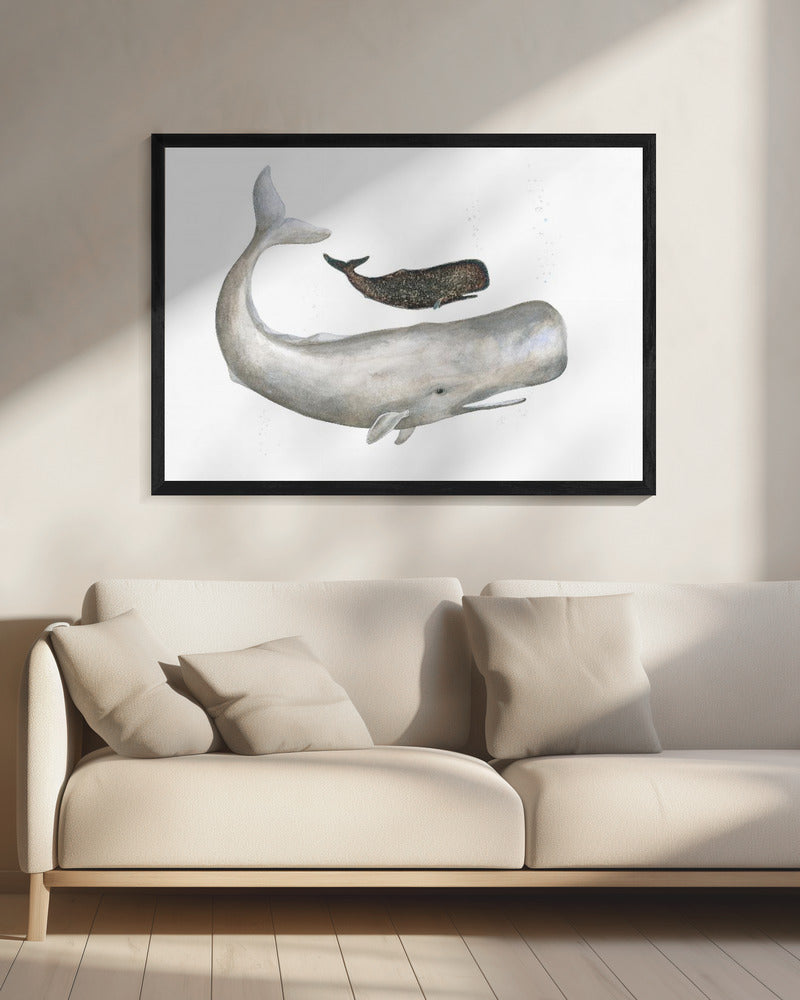 Zachte Oceaanreuzen | Canvas