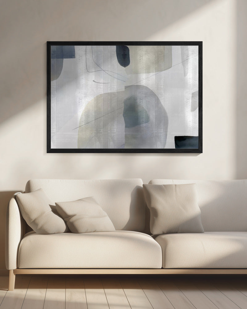 Zachte abstracte vormen 1 | Canvas