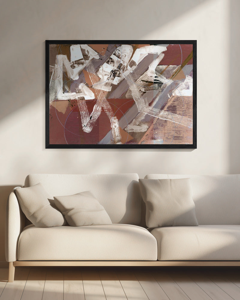 Abstracte cirkels en texturen 2 | Canvas