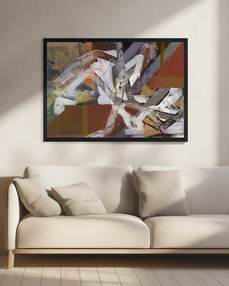 Abstracte cirkels en texturen 3 | Canvas