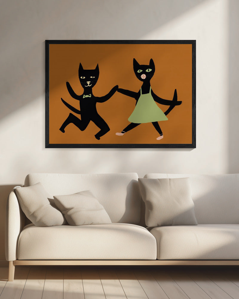 Dansende katten | Canvas