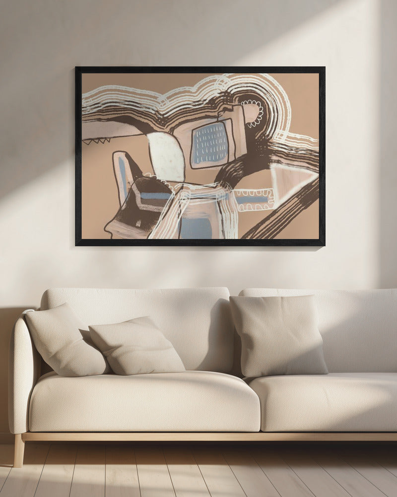 Weg naar het leven Abstract | Canvas
