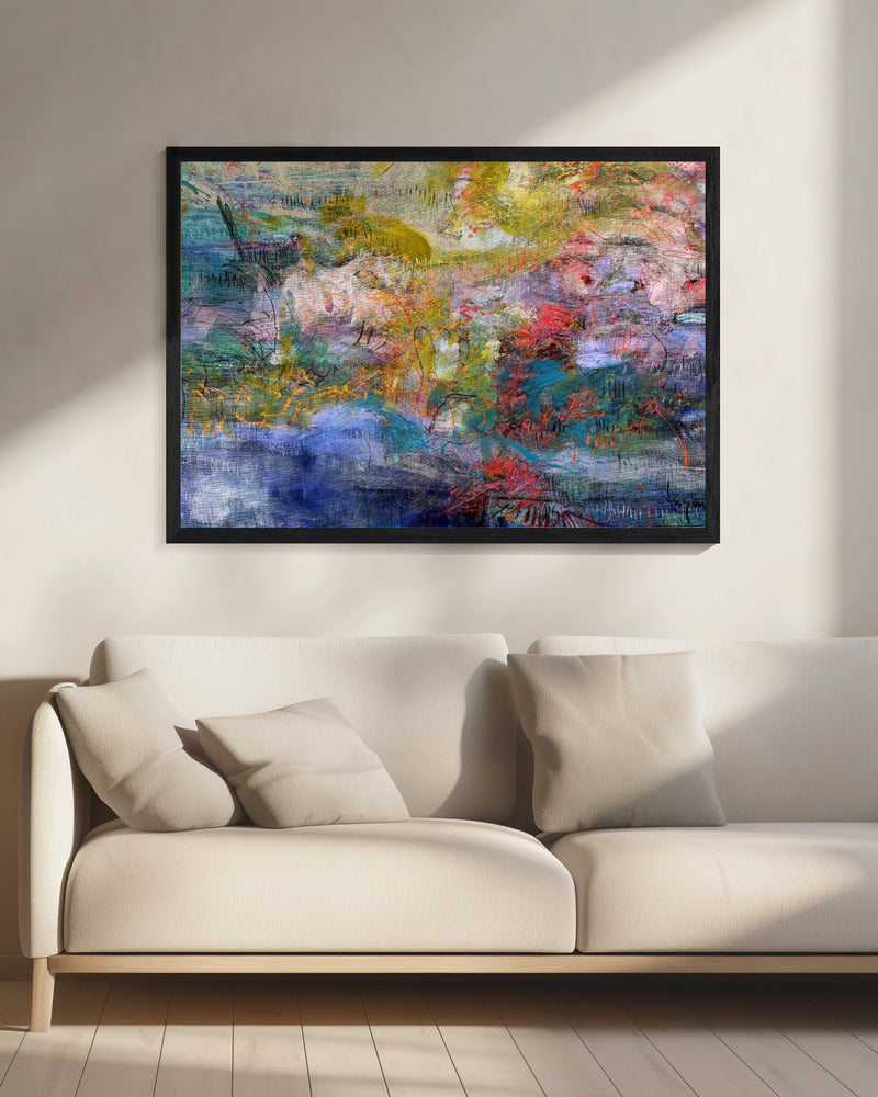 Expressionistische inscriptie | Canvas