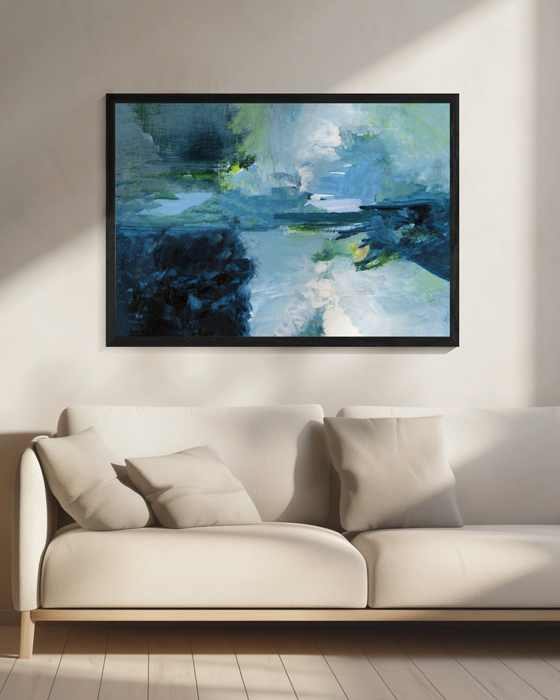Een stille reflectie Landschap 1 | Canvas