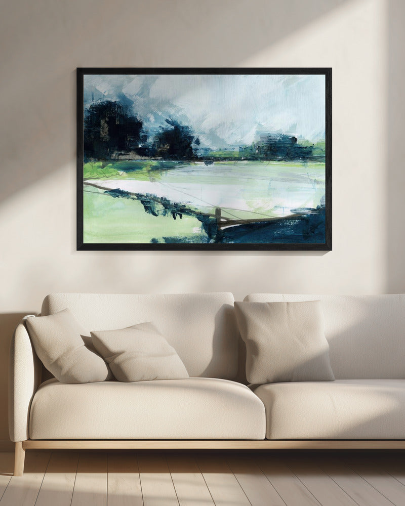 Een stille reflectie Landschap 2 | Canvas