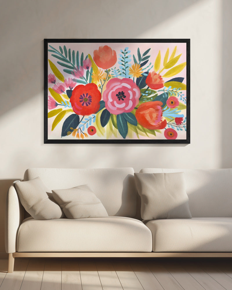 Grillige Lentetuin | Canvas