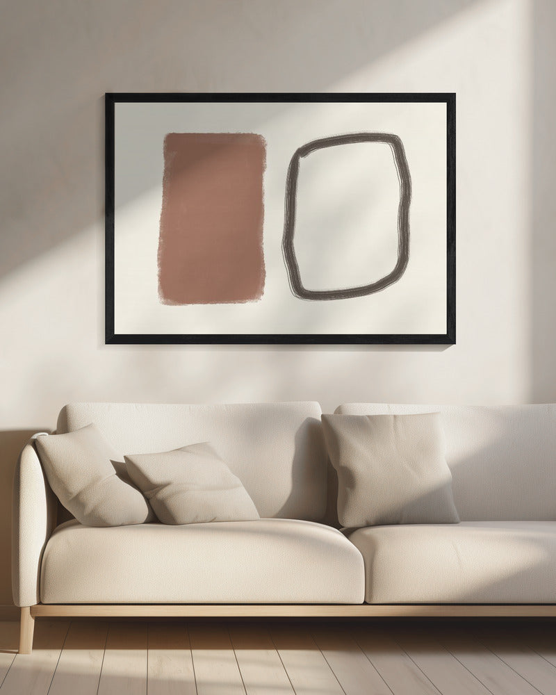 Vormen in contrast | Canvas