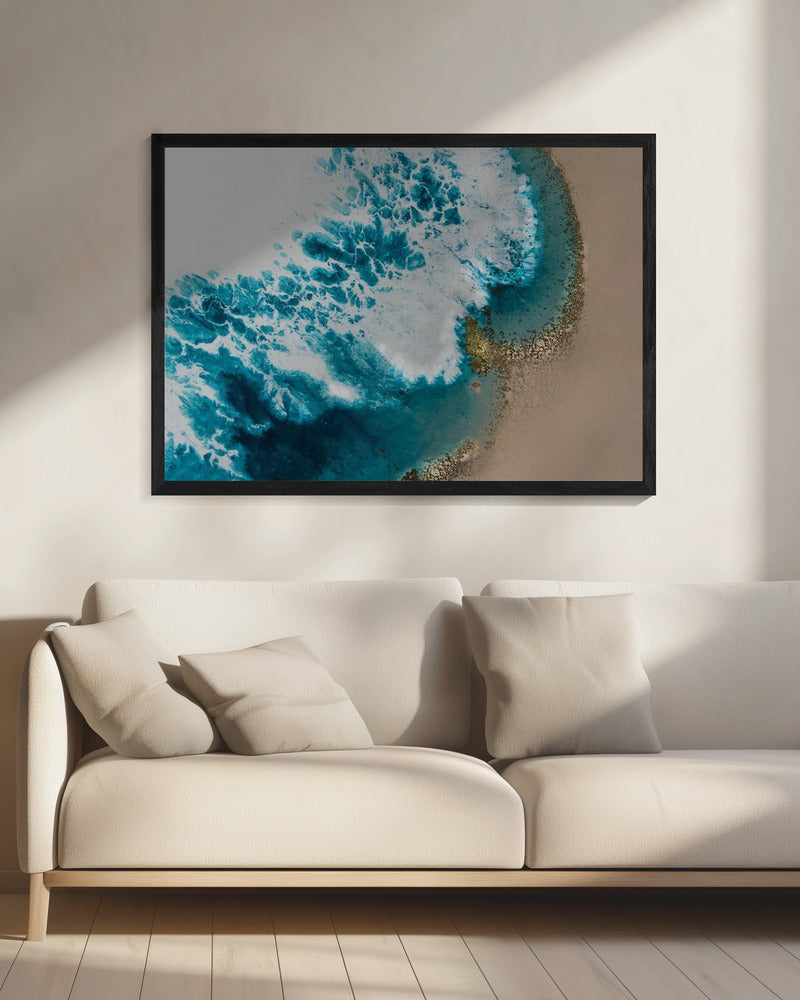 Luchtstrand - Zonsondergangstrand | Canvas