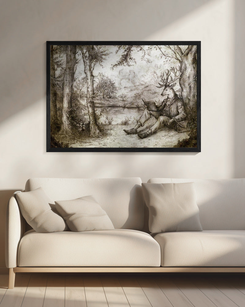 LEZEN ONDER EEN BOOM | Canvas