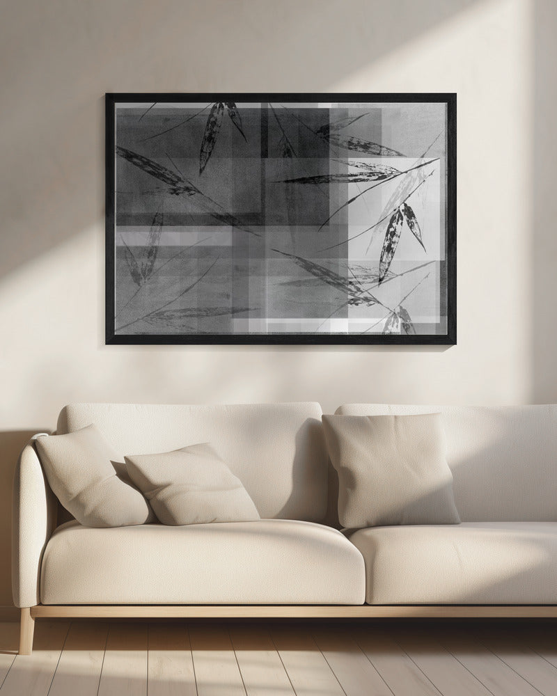 Abstracte botanische afbeeldingen in neutrale tinten | Canvas