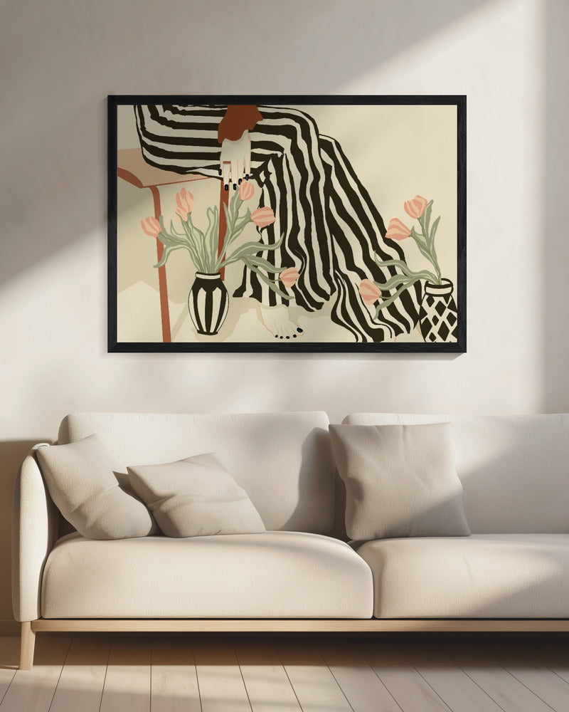 Tulpen aan mijn voeten | Canvas
