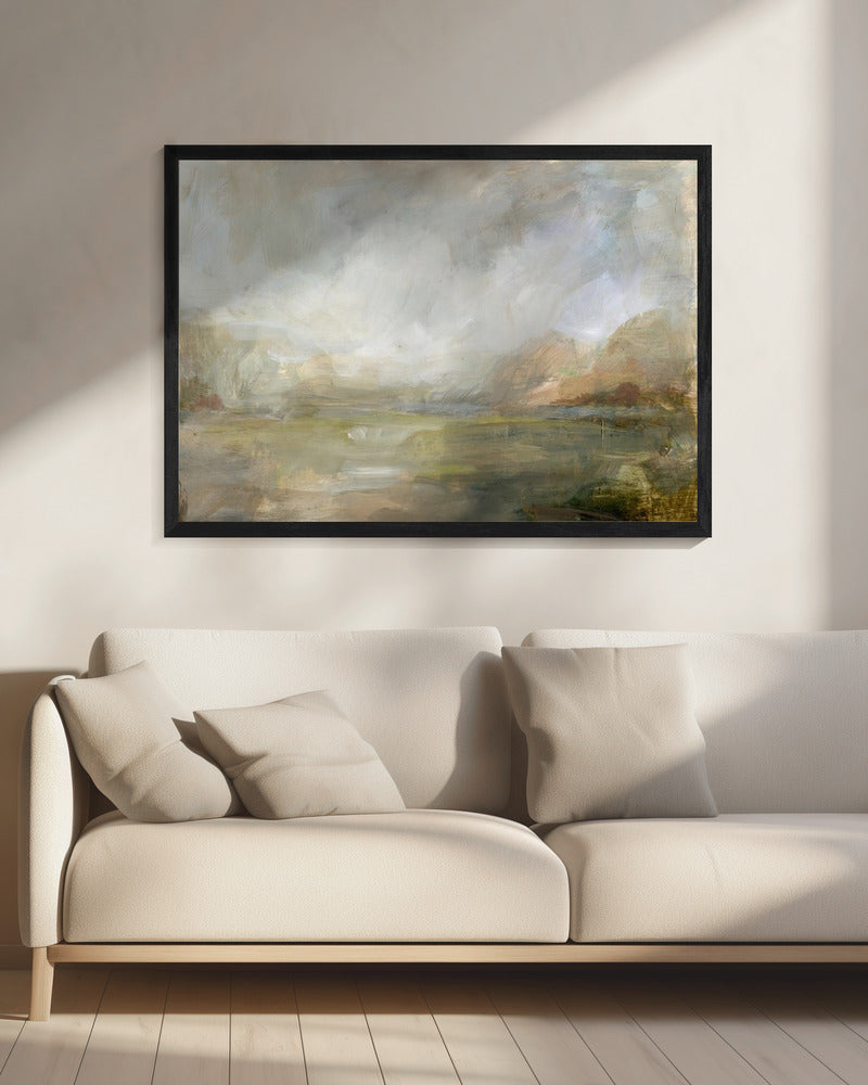 Mistig ochtendzicht | Canvas