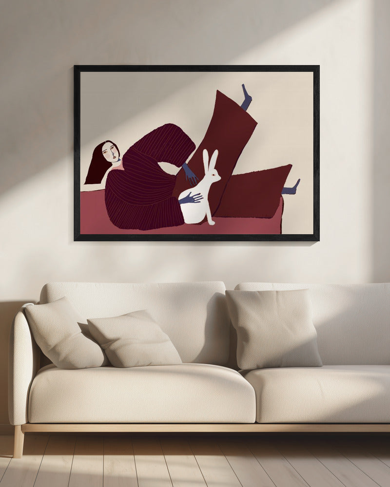Konijnenliefhebber | Canvas