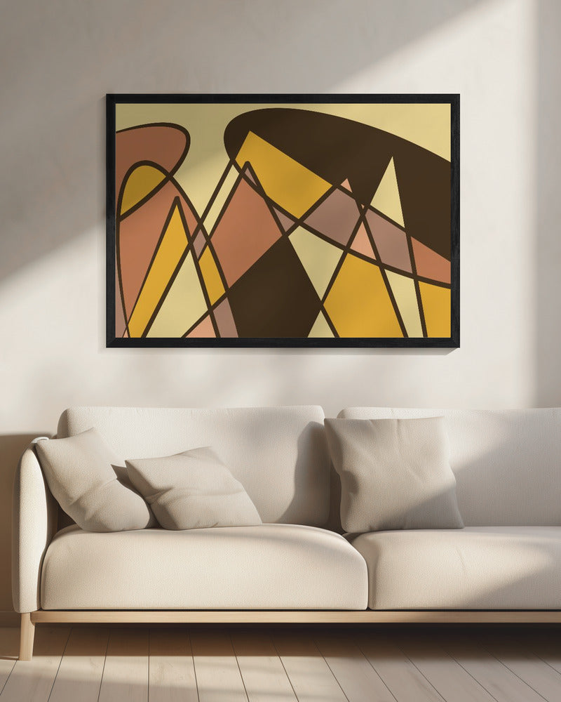 abstract goud | Canvas