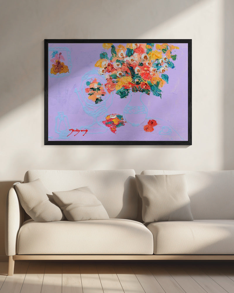 Levendige bloemen | Canvas