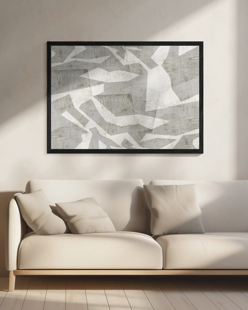 Geometrische vormen in een neutraal kleurenpalet | Canvas